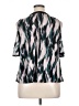 Jennifer Lopez Silver Short Sleeve Blouse Size XL - photo 2