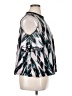 Jennifer Lopez Silver Short Sleeve Blouse Size XL - photo 4