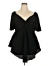 Shein Curve Black Short Sleeve Blouse Size 20 Plus (4) - photo 1