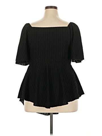 Shein Curve Short Sleeve Blouse (view 2)