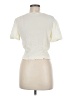 SELF E 100% Rayon Ivory Short Sleeve Top Size M - photo 2