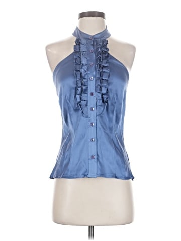 Bebe Sleeveless Silk Top (view 1)