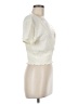 SELF E 100% Rayon Ivory Short Sleeve Top Size M - photo 4