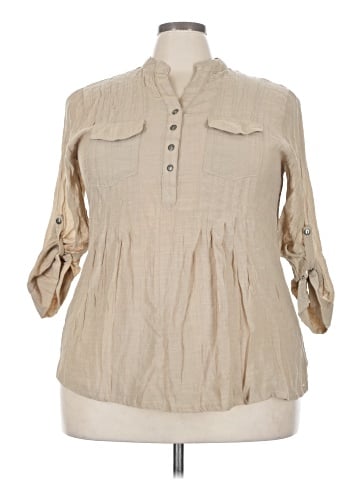 Cocomo 3/4 Sleeve Button-Down Shirt (view 1)