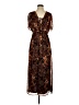Lost + Wander Paisley Floral Brown Casual Dress Size S - photo 1