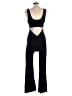 Yitty Solid Black Jumpsuit Size L - photo 2