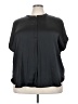 Old Navy 100% Polyester Black Short Sleeve Blouse Size 3X - photo 1