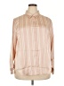 Old Navy 100% Polyester Stripes Tan Long Sleeve Blouse Size 2X - photo 1