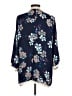 Wishful Park 100% Polyester Blue 3/4 Sleeve Blouse Size M - photo 2