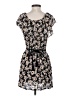 BCBGeneration 100% Rayon Floral Black Casual Dress Size S - photo 2