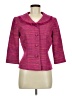 Donna Morgan 100% Silk Tweed Pink Silk Blazer Size 6 - photo 1