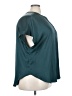Old Navy 100% Polyester Teal Short Sleeve Blouse Size 3X - photo 4