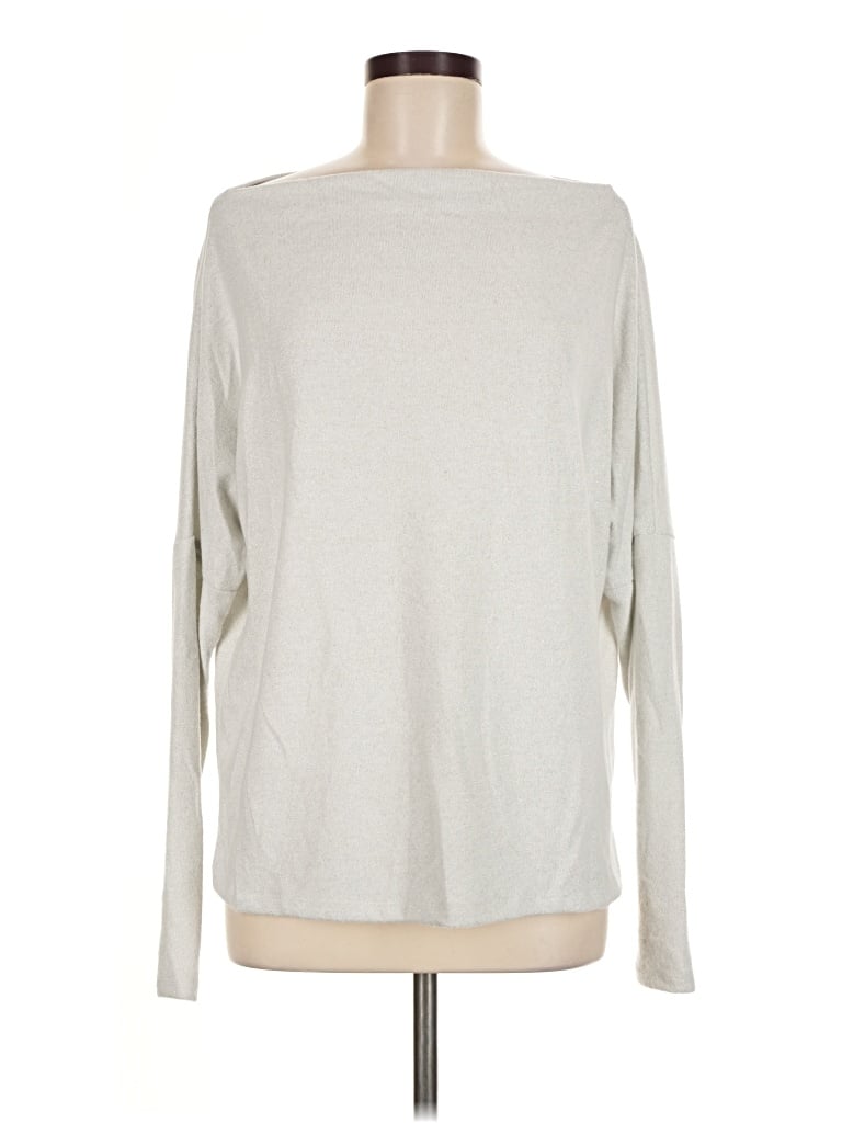 Pre-owned Elan Pullover Sweater In Silver