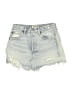AGOLDE 100% Cotton Blue Denim Shorts Size 25 waist - photo 1