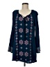 En Creme Blue Long Sleeve Blouse Size M - photo 1