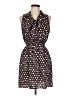 Soprano 100% Polyester Hearts Black Casual Dress Size M - photo 1