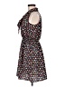 Soprano 100% Polyester Hearts Black Casual Dress Size M - photo 5