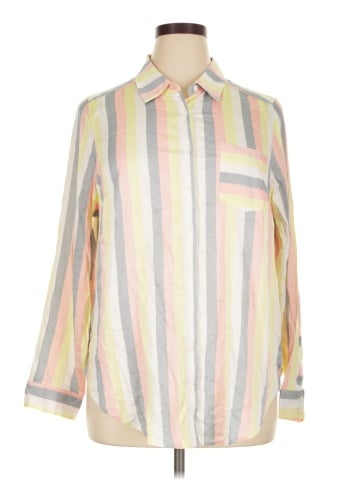 Torrid Long Sleeve Button-Down Shirt (view 1)