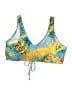 Unbranded Print Yellow Swimsuit Top Size 2X - photo 2