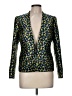 J.Crew Print Green Blazer Size 8 - photo 1