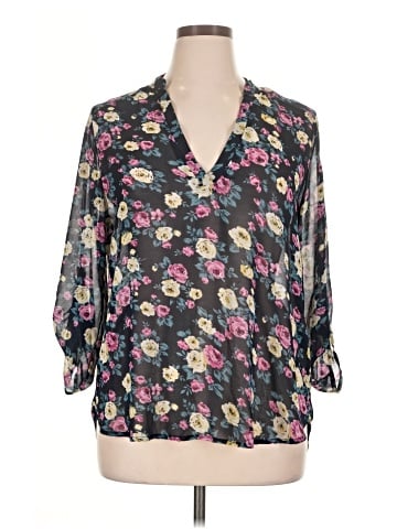 Teenbell 3/4 Sleeve Blouse (view 1)