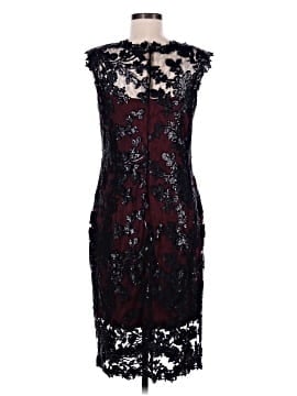 beaded dress ASHLEYlauren 4760 Plunging Beaded Cocktail Dress