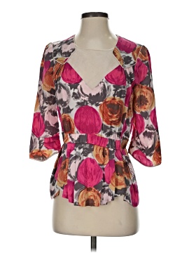 Bcbgmaxazria 3/4 Sleeve Silk Top