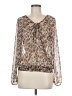 Stradivarius Brown Long Sleeve Blouse Size M - photo 1