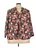 Lane Bryant Floral Red 3/4 Sleeve Blouse Size 22 - 24 Plus - photo 1