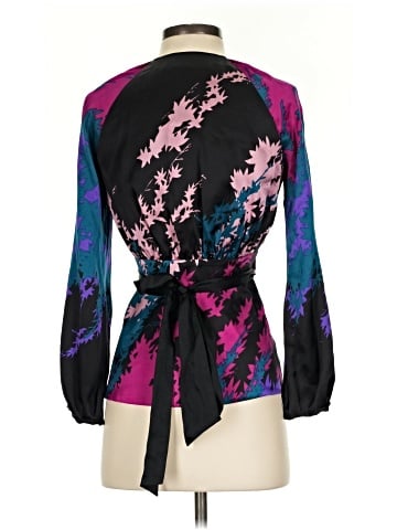 Diane von Furstenberg 3/4 Sleeve Silk Top (view 2)