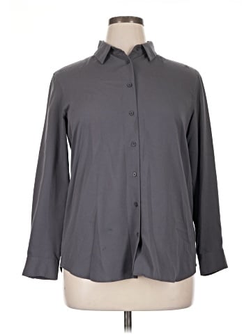 Uniqlo Long Sleeve Button-Down Shirt (view 1)