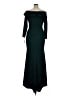 Xscape 100% Polyester Solid Green Cocktail Dress Size 14 - photo 2