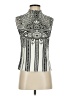 St. John Silver Sleeveless Blouse Size S - photo 1