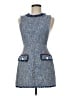 Zara Basic Tweed Blue Cocktail Dress Size M - photo 1