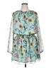 Boston Proper 100% Polyester Floral Teal Casual Dress Size XL - photo 1