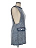 Zara Basic Tweed Blue Cocktail Dress Size M - photo 4