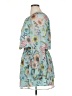 Boston Proper 100% Polyester Floral Teal Casual Dress Size XL - photo 5