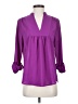 Brixon Ivy 100% Polyester Purple 3/4 Sleeve Blouse Size S - photo 1