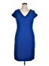 DR Collection 100% Polyester Solid Blue Casual Dress Size 16 - 17 Petite - photo 1