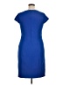 DR Collection 100% Polyester Solid Blue Casual Dress Size 16 - 17 Petite - photo 2