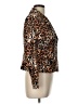Le Suit Animal Print Brown Blazer Size 12 Petite - photo 4