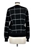 Aqua 100% Cashmere Checkered-gingham Black Cashmere Pullover Sweater Size M - photo 2