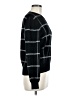 Aqua 100% Cashmere Checkered-gingham Black Cashmere Pullover Sweater Size M - photo 4