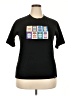 Assorted Brands Print Black Short Sleeve T-Shirt Size XXL - photo 1