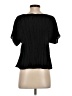 Madewell 100% Polyester Black Texture &amp; Thread Micropleat Top Size XS - photo 2