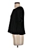 Madewell 100% Polyester Black Texture &amp; Thread Micropleat Top Size XS - photo 5