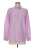 Talbots 100% Cotton Polka Dots Purple Long Sleeve Button-Down Shirt Size M - photo 1