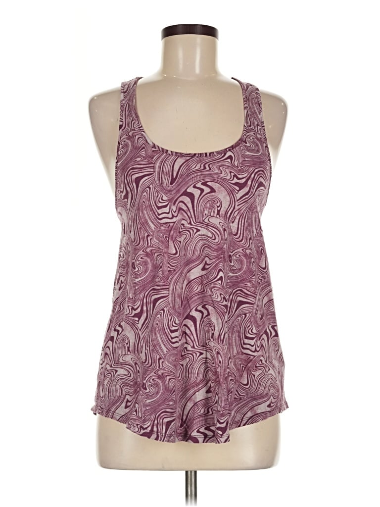 Pre-owned Ecote Tank Top Purple Halter Neckline Tops