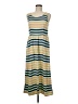 Assorted Brands 100% Rayon Stripes Green Casual Dress Size 6 - photo 1