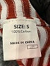 Dokotoo 100% Cotton Stripes Burgundy Pullover Sweater Size S - photo 8